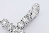 9.0cttw Diamond Cross Pendant In 14k White Gold 17.8 Grams Eb0726ixxzsa