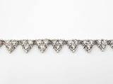11.37 Cttw Diamond Graduated Cluster Tennis Necklace In 14k White Gold 24.8 Grams 16 Inch Fw0726wwszdu