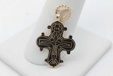 14k Yellow Gold Cross Pendant 3.4 Grams Eb0926owxsa