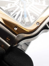 Cartier Santos Skeleton 40mm Large Stainless Steel Manual Watch Fw0426ozxzxdu