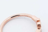 Tiffany &. Co. 18k Rose Gold T Square Ring 3.7 Grams Size 9.5 Eb0425wrxsa