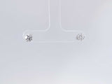 0.74 Cttw Lab Grown Diamonds 14k White Gold Stud Earrings 0.60 G Aa0725lczsa