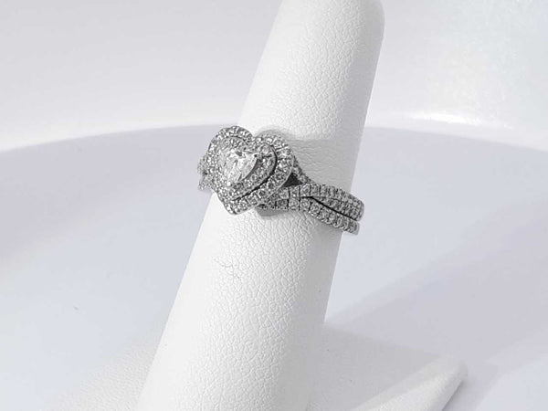 1.41 Cttw Diamond 14k White Gold Wedding Set 7 Grams Size 7 Aa1025przsa
