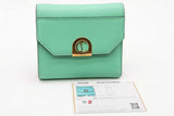 Christian Louboutin Elisa Mint Green Leather Compact Wallet Eb0526lxzde