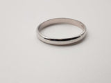 18k White Gold Band Ring Size 11.5 Do0524cxde