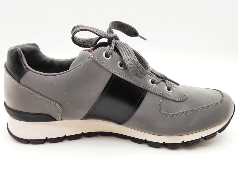 Prada 4e2718 Match Race Reflective Silver Gray Shoes Size Us 6.5 M Do0525lorde