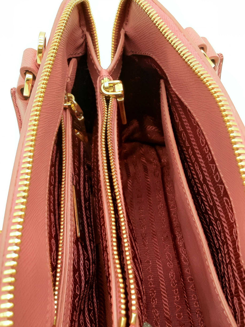 Prada Pink Saffiano Promenade Leather Shoulder Bag Lh0125rxzde