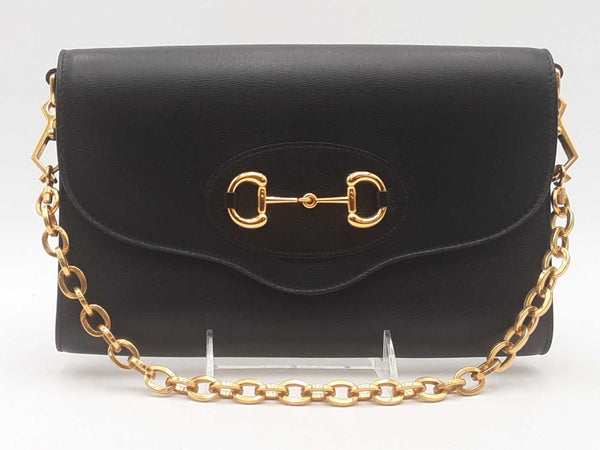 Gucci Web Small Horsebit 1955 Crossbody Bag Black Aa0825ixzsa