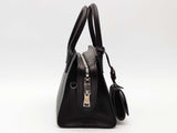 Prada Monochrome Saffiano Top Handle Black Handbag Aa0926rzxsa