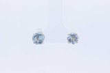 Light Blue Gemstone Stud Earrings In 10k Yellow Gold 0.5 Grams Eb1124lrsa