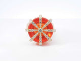 2.15 Cttw Diamond & 10k Gold & Cabochon Crown Ring 21.1 Gram Sz 11 Fw1025llirdu