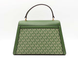 Michael Kors Whitney Medium Satchel In Fern Green Leather Fw0826wrdu