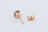 0.50ctw Diamond Single Stud Earring In 14k Yellow Gold 0.5 Grams Eb0726lxzdu