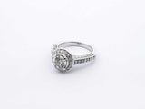 1.0 Ctw Diamond & 14k White Gold Engagement Ring 6.5 Grams Size 5.5 Fw0525lwxzdu