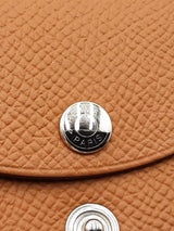 Hermes Calvi Duo Card Case In Gold Epsom Leather Fw0526wzxdu