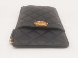 Chanel Caviar Quilted Boy Iphone Pouch Black Sd0725rzxsa