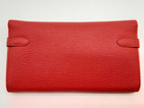 Hermes Kelly To Go Red Chevre Mysore Gold Hardware Clutch Do1124lxzxde