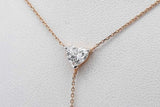 1.13cttw Lab Grown Diamond Pendant Necklace In 14k Yellow Gold 2.6g Eb0826ixzsa