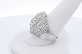 3.0cttw Diamond 10k White Gold Ring 11.6 Grams Size 10.25 Eb0626swxde