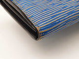 Louis Vuitton Sarah Wallet In "Blue Denim" Epi Leather Fw1026lordu