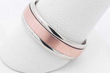 14k Two Tone Gold Wedding Band 6.6 Grams Size 9 Eb0226prxsa