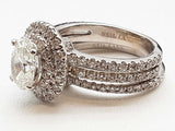 2.10 Cttw 14k White Gold 6.7g 2 Set Ring Size 4.5 Do0425lcrxde