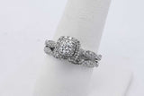 0.31cttw Lab Grown Diamond Wedding Set In 10k White Gold 4.5g Size 8 Eb0926ocrsa