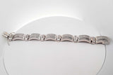 6.84cttw Diamond Bracelet In 14k White Gold 103 Grams 8 Inch Eb0526erxzsa