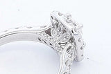 1.31cttw Diamond Ring In 14k White Gold 4.1 Grams Size 6.75 Eb0826lrxzde