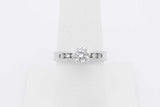 0.68cttw Diamond Ring In 14k White Gold 3.7 Grams Size 7.25 Eb0625izxsa