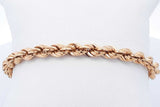 18k Yellow Gold Rope Bracelet 9.3 Grams 8 Inch Eb0326lxlrde