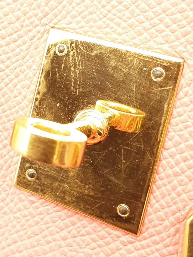 Hermès Epsom Birkin 30 Flamingo Handbag Sd0325lzrxzsa