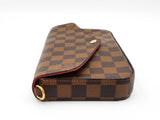 Louis Vuitton Pochette Félicie In Damier Ebene Coated Canvas Fw0726wordu
