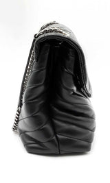 Yves Saint Laurent Quilted Black Leather Loulou Shoulder Bag Eb0524lpxzdu