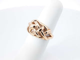 14k Yellow Gold Woven Dome Ring 4.2 Grams Size 5.75 Fw0526ozxdu