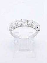 2.19 Cttw Lab-grown Diamond & 14k White Gold Ring 2.2 Grams Size 7 Fw0425crxdu