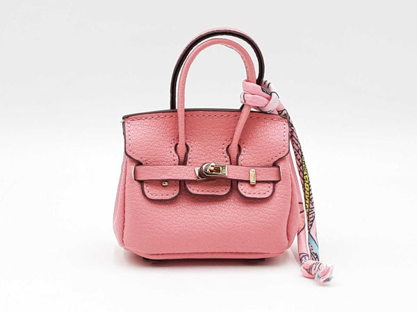 Mini Exquisite Bag Charm In Pink Fw0825idu