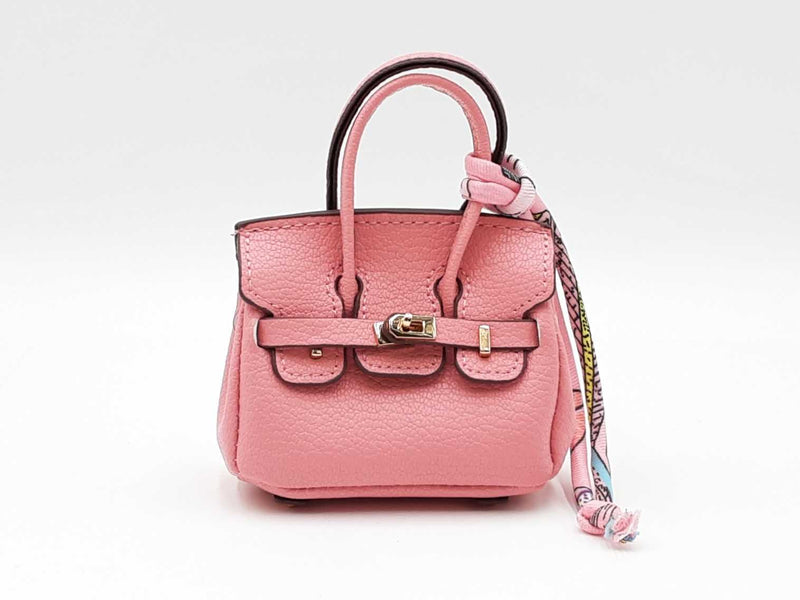 Mini Exquisite Bag Charm In Pink Fw0825idu