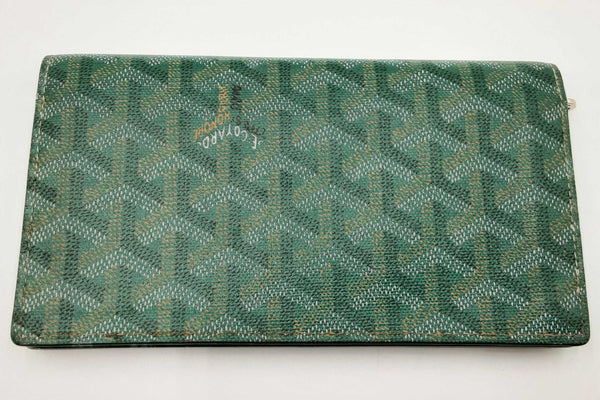 Goyard Goyardine Long Bifold Green Wallet Eb0624pxzdu