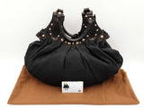 Gucci Studded Pelham Bag In Black Gg Monogram Canvas Fw0825orxdu