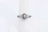 0.13ctw Diamond Ring In 10k White Gold 3.6 Grams Size 8 Eb0225lxzsa