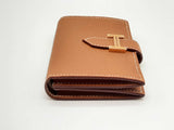 Hermes Gold Brown Epsom Leather Gold Hardware Card Holder Wallet Do0623lrxzde