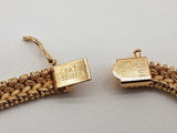 1.10 Carat Diamond 14k Yellow Gold 40.1g Woven Necklace 16.5 In Do0725wixzde