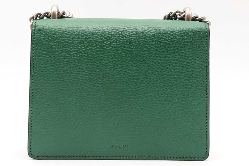 Gucci Green Leather Dionysus Shoulder Bag Eb1224sxzsa