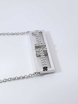 Tiffany & Co. T Two Diamond & 18k White Gold Necklace 4.5g 16 Inch Fw0426rrxdu