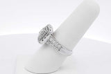 1.41cttw Diamond 14k White Gold Ring 8.2 Grams Size 7 Eb0626clxsa