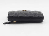 Chanel Flap Caviar Mini Wallet Black Aa0225przsa