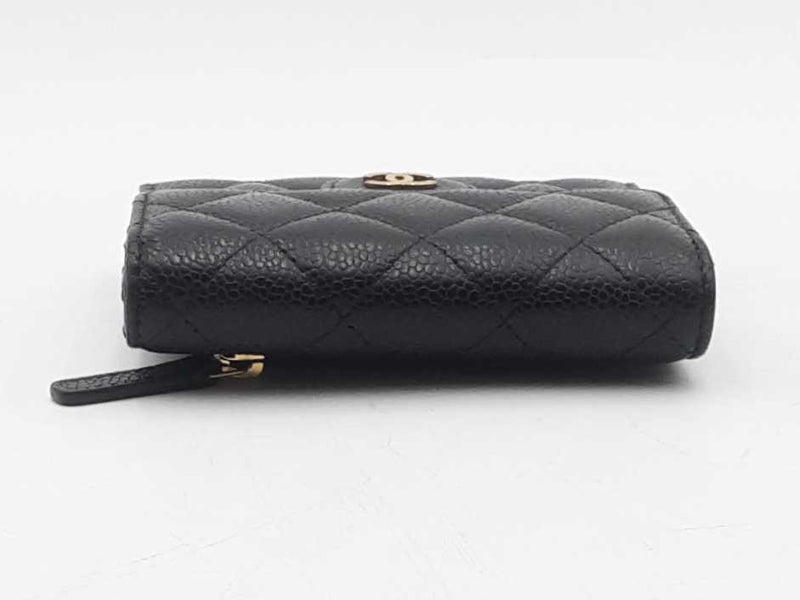 Chanel Flap Caviar Mini Wallet Black Aa0225przsa