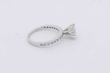 1.09cttw Diamond Ring In 14k White Gold 2.3 Grams Size 5 Eb0525lpzxsa