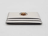 Versace La Medusa Card Holder Wallet In White Leather Fw0925exdu